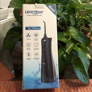 😁Leominor Portable Oral Irrigator/Flosser - Black